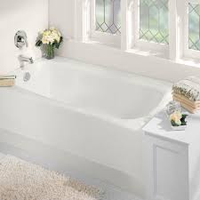 The large, deep bathing well and integral lumbar support provide extra comfort, in this bathtub. American Standard Cambridge 60 X 32 Alcove Soaking Americast Bathtub Reviews Wayfair