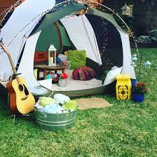 Glamping Domestikate Backyard Camping Parties Backyard Birthday Camping Theme Party