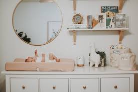 Pink And White Llama Inspired Nursery Project Nursery Nursery Changing Table Baby Room Decor Baby Changing Tables