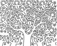 Disegni Da Colorare Per Adulti Keith Haring Arte Del Colore Disegni Da Colorare Keith Haring
