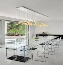 Elongated Conference Tables For Modern Offices Dining Room Contemporary Minimalist Dining Room Dining Table Lighting