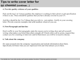 For top job interview materials for qc chemist as following, please visit: Qc Chemist Cover Letter