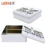 Custom square metal tin box from www.luckytinbox.com