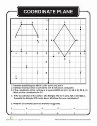 Coordinate Plane Worksheet Education Com Coordinate Plane Coordinate Plane Worksheets Coordinate Graphing