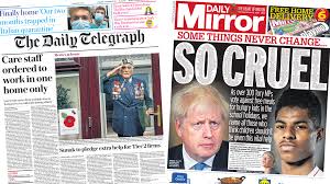 The latest tweets from @bbcnews Newspaper Headlines Sunak Tier 2 Pledge And Cruel Free Meals Vote Bbc News