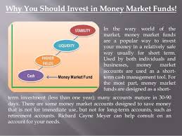 Ringgit malaysia wholesale money market fund. Why You Should Invest In Money Market Funds