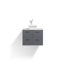 Enjoy free shipping on most stuff, even big stuff. Eviva Luxury 40 Inch Gray Bathroom Vanity With Porcelain Vessel Sink Walmart Com Walmart Com