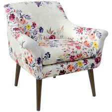 Adele Modern Armchair Multi Floral Cloth Company Floral Chair Living Room Accent Chairs For Living Room Modern Armchair