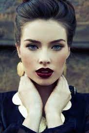 Super nineties is the perfect name for this tawny brown matte lipstick. Pale Skin Dark Hair Blue Eyes Makeup Makeup Pinterest Blue New Years Eve Makeup Beautiful Makeup Winter Makeup