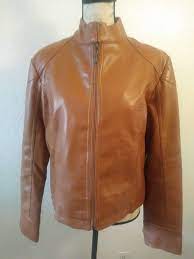 Ae Luxury Collection Leather Jacket Womens Large Brown Moto Bomber Italy Zip Up Aeemporiocollection Bomber Outd Leather Jackets Women Leather Jacket Fashion