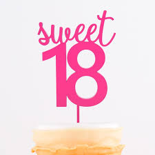 Read the rules before posting Cake Topper Sweet 18