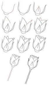 طريقة رسم وردة خطوة بخطوة للمبتدئين easy drawings roses drawing flower drawing