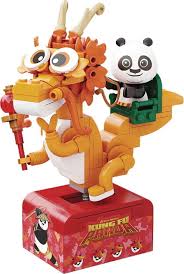 Kung Fu Panda Cosrider Series Po & Dragon Building Block Toy Set (186  Pieces)