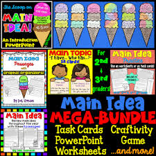 main idea anchor chart free worksheet included crafting connections