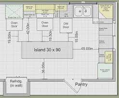L shape island square kitchen dimensions drawings dimensions guide. Standard Kitchen Width For Island Novocom Top