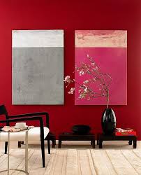 Wohnen Mit Kunst Roten Wande Schoner Wohnen Farbe Zimmer Dekor Ideen