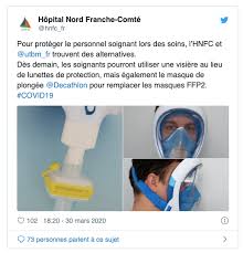 Decathlon a confirmé collaborer avec des hôpitaux et des centres de recherches, mais appelle à la plus grande prudence dans l'utilisation de ses produits, qui ne sont pas destinés à un usage médical. Ce Que Decathlon Et Le Detournement De Son Masque Easybreath Disent De L Avenir De La Co Creation
