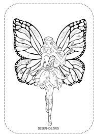 Tem vários desenhos para imprimir da nova. Barbie Fada Para Imprimir 2