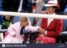 Queen Silvia And Princess Madeleine At Stockholm Horse Show 1985 Stock Photo Queen Silvia Princess Madeleine Queen Of Sweden