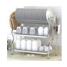 Nex Ht Kc815s M 3 Tier Stainless Steel Dish Drainer Rack 22 2 L X 9 4 W X 20 3 H With Images Dish Drainers Dish Rack Drying Dish Racks