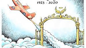 A california federal judge last month declared retired u.s. Granlund Cartoon Chuck Yeager Tribute