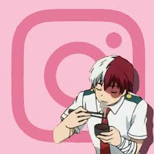 Maybe you would like to learn more about one of these? Todoroki Pink Instagram Icon Mobile App Icon App Icon Ios Icon