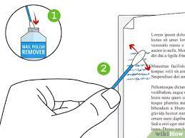 If you will be removing a lot of ink stains, mix up a larger batch of the baking soda and water paste. 3 Ways To Erase Ink From A Paper Wikihow