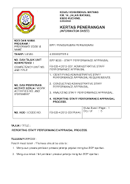 Borang penilaian pekerja menyelaraskan proses pengurusan prestasi anda dengan memberi anda garis permulaan untuk bermula. Doc Kertas Penerangan K4 802 Administrative Staff Performance Doc Napie Slipes Academia Edu