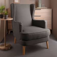Transform your interior into a chic and comfy living area. Armchair Siti Wingback Grey Fsokdl140709gy Ssf Malaysia Great Lifestyle Made Affordable