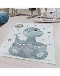 Kinderteppich spielteppich teppich flachflor kinderzimmer mit niedlichen bär. Kurzflor Kinderteppich Design Dino Baby Saurier Kinderzimmer Teppich Blau