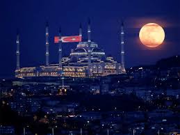 Istanbul closes once more as the tulips blossom! Spectacular Views Of The Super Flower Moon Supermoon Or Flower Moon In Istanbul The Economic Times