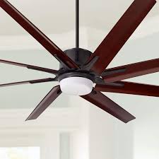 Indoor/outdoor oil rubbed bronze ceiling fan with khaki fabric blades latitude run® finish: 72 Aira Eco Oil Rubbed Bronze Led Ceiling Fan 47j96 Lamps Plus