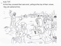 Bible crafts for kids bible lessons for kids sunday school coloring pages bible illustrations bible coloring pages free bible school colors bible stories ministry. Stephen Was Stoned Sunday School Lesson Sunday School Lessons Sunday School School Lessons