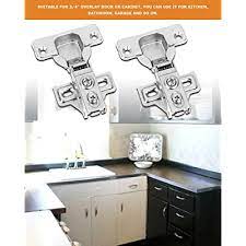Double door cabinets with full overlay come with an additional benefit. Buy 12 Packs Soft Closing Cabinet Hinges 3 4 Overlay Damping Hinges Concealed Kitchen Cabinet Door Hinges Face Frame105 Degree Hidden Hinges With Screws Adjustment Cabinet Hardware Hinges Online In Indonesia B08g1bd865