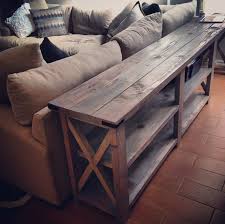 See how you can build a console but instead of painting or staining cover the wood with fabric. How Diy Furniture Helped One Man Save 5 000