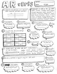 An Original Hand Drawn Worksheet This Worksheet Provides Students With The Opportunity To Practice Working With Verb Conjugation Spanish Verbs Verb Worksheets