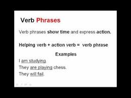 Verb Phrases And Gerunds English Grammar Lesson Parts Of Speech A Little Boring But It Is Straight Forward Grammar Lessons Parts Of Speech Helping Verbs