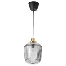 solklint loftlampe messing grat klart glas 22 cm ikea lampe suspendue suspension laiton lampe en verre