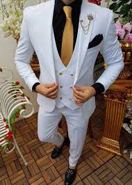 Men Suits White Wedding Groom Wear Suits 3 Piece Suit Formal Etsy In 2021 Fashion Suits For Men Formal Dresses For Men Mens Fashion Suits Formal