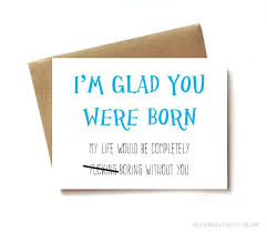 Birthday Cards For Brother From Sister Funny Birthday Card Funny Brother Sister Birthday Card Etsy