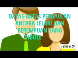 Pergaulan bebas adalah bercampurnya laki laki dan perempuan (ikhtilat) dengan tidak mengindahkan lagi batas batas antara pria dan wanita, dalam islam hal ini adalah dosa yang akan menghantarkan pelakunya kepada dosa yang lebih besar, yaitu zinah. Batas Batas Pergaulan Youtube
