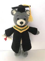 Graduation Teddy Crochet Teddy Bear Crochet Teddy Bear Pattern Graduation Teddy Bear