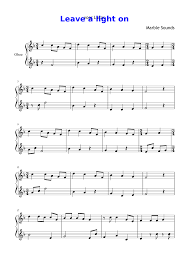 Leave A Light On Sheet Music For Oboe Solo Musescore Com