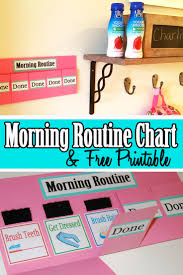Morning Routine Chart And Free Printable Mom Explores