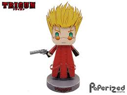 Paperized Crafts Trigun Vash The Stampede Papercraft Paper Crafts Trigun Paper Toys