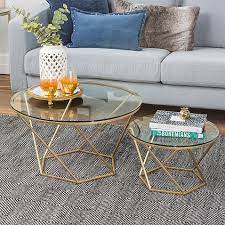 Maybe you would like to learn more about one of these? Forest Gate Olivia Modern Geometric Glass Nesting Coffee Tables Bed Bath Beyond Glass Coffee Tables Living Room Geometric Coffee Table Gold Coffee Table