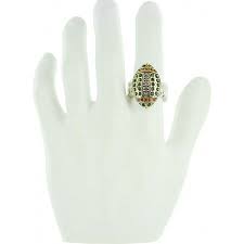 Green Bay Packers Green Gold Crystal Football Ring Football Rings Green And Gold Green Bay Packers
