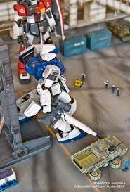 the whitebase of gundam efsf 奔馳在澳洲大陸上的白色野狗狙擊吉姆 white dingo ver gundam gundam model sci fi tank