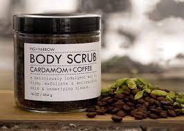 First, run the water for a few minutes to soften your skin. Cardamom Coffee Body Scrub Eatwell101
