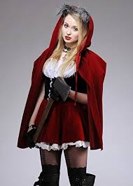 Just add a wolf and the picture is complete. Morbid March Hare Red Riding Hood Costumes 2017